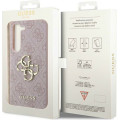 Guess PU 4G Metal Logo Zadný Kryt pre Samsung Galaxy A55 5G Pink