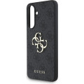 Guess PU 4G Metal Logo Zadný Kryt pre Samsung Galaxy A56 5G Grey
