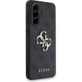 Guess PU 4G Metal Logo Zadný Kryt pre Samsung Galaxy A56 5G Grey