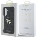 Guess PU 4G Metal Logo Zadný Kryt pre Samsung Galaxy A56 5G Grey
