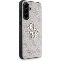 Guess PU 4G Metal Logo Zadný Kryt pre Samsung Galaxy A56 5G Pink