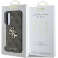 Guess PU 4G Metal Logo Zadný Kryt pre Samsung Galaxy A56 5G Brown