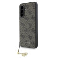 Guess 4G Charm Zadný Kryt pre Samsung Galaxy A56 5G Brown