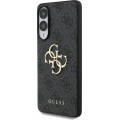 Guess PU 4G Metal Logo Zadný Kryt pre Samsung Galaxy S25 Edge Grey