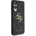 Guess PU 4G Metal Logo Zadný Kryt pre Samsung Galaxy S25 Edge Grey