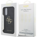 Guess PU 4G Metal Logo Zadný Kryt pre Samsung Galaxy S25 Edge Grey