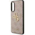 Guess PU 4G Metal Logo Zadný Kryt pre Samsung Galaxy S25 Edge Pink