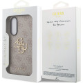 Guess PU 4G Metal Logo Zadný Kryt pre Samsung Galaxy S25 Edge Pink