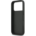Karl Lagerfeld Fixed Glitter Metal Ikonik Zadní Kryt pre iPhone 17 Pro Black