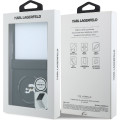 Karl Lagerfeld PU Karl and Choupette Heads Magnetic Zadný Kryt pre Samsung Galaxy Z Flip8 Black