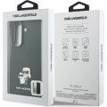 Karl Lagerfeld PU Saffiano Karl and Choupette Zadný Kryt pre Samsung Galaxy Z Fold8 Ultra Black