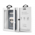 Karl Lagerfeld Ikonik Full Body PC/TPU Puzdro pre Galaxy S10 Blue