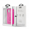 Karl Lagerfeld Silikónový Kryt pre Apple iPhone 11 Pro Black Out Pink (EU Blister)