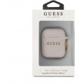 Guess Silikónový Kryt pre AirPods 1 / AirPods 2 Pink (EU Blister)