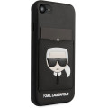 Karl Lagerfeld CardSlot Kryt pre Apple iPhone 7 / iPhone 8 / iPhone SE (2020) / iPhone SE (2022) Black