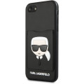 Karl Lagerfeld CardSlot Kryt pre Apple iPhone 7 / iPhone 8 / iPhone SE (2020) / iPhone SE (2022) Black