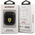 Ferrari Carbon PC/PU Puzdro pre AirPods 1 / AirPods 2 Black