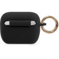 Guess Triangle Silikónové Puzdro pre Airpods Pro Black