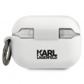 Karl Lagerfeld Karl Head Puzdro pre Airpods Pro White