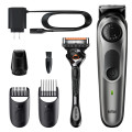 Braun BeardTrimmer 5 BT5365 Zastrihávač fúzov s presným otočným ukazateľom, 3 nádstavcami a holiacim strojčekom Gillette ProGlide