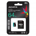 ADATA Premier Pro microSDXC UHS-I U3 Class 10(V30S) 64GB + Adaptér