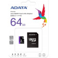 ADATA Premier microSDXC UHS-I Class 10 card 64GB + Adaptér