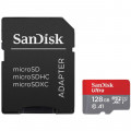 SanDisk Ultra microSDXC UHS-I Class 10 U1 A1 card 128GB + Adaptér