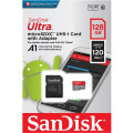 SanDisk Ultra microSDXC UHS-I Class 10 U1 A1 card 128GB + Adaptér