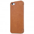Nillkin Qin Book Puzdro Brown pre iPhone 5 / 5s / SE