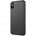 Nillkin Synthetic Fiber Ochranný Zadný Kryt Carbon Black pre iPhone X / Xs