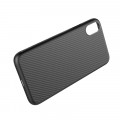 Nillkin Synthetic Fiber Ochranný Zadný Kryt Carbon Black pre iPhone X / Xs