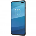 Nillkin Synthetic Fiber Ochranný Zadný Kryt Plaid Black pre Samsung Galaxy S10+