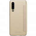 Nillkin Sparkle S-View Puzdro pre Huawei P30 Gold