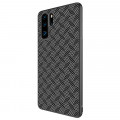 Nillkin Synthetic Fiber Ochranný Zadný Kryt Plaid Black pre Huawei P30 Pro