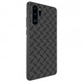 Nillkin Synthetic Fiber Ochranný Zadný Kryt Plaid Black pre Huawei P30 Pro