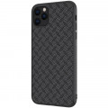 Nillkin Synthetic Fiber Ochranný Zadný Kryt pre Apple iPhone 11 Pro Max Plaid Black 