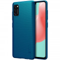 Nillkin Super Frosted Zadný Kryt pre Samsung Galaxy A41 Peacock Blue