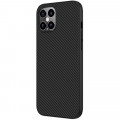 Nillkin Synthetic Fiber Ochranný Zadný Kryt pre Apple iPhone 12 Pro Max Black 