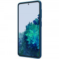Nillkin Super Frosted Zadný Kryt pre Samsung Galaxy S21 5G Peacock Blue