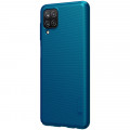 Nillkin Super Frosted Zadný Kryt pre Samsung Galaxy A12 Peacock Blue