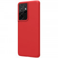 Nillkin Flex Pure Liquid Silikónový Kryt pre Samsung Galaxy S21 Ultra 5G Red
