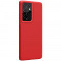 Nillkin Flex Pure Liquid Silikónový Kryt pre Samsung Galaxy S21 Ultra 5G Red