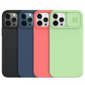 Nillkin CamShield Silky Silikónový Kryt pre Apple iPhone 12 / iPhone 12 Pro Orange Pink
