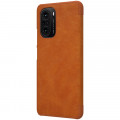 Nillkin Qin Book Puzdro pre POCO F3 / Xiaomi Mi 11i Brown