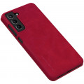Nillkin Qin Book Puzdro pre Samsung Galaxy S21 FE 5G Red