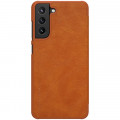 Nillkin Qin Book Puzdro pre Samsung Galaxy S21 FE 5G Brown