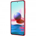 Nillkin Super Frosted Zadný Kryt pre Xiaomi Redmi Note 10 Pro / Redmi Note 10 Pro Max Bright Red