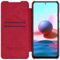 Nillkin Qin Book Puzdro pre Xiaomi Redmi Note 10 4G / Xiaomi Redmi Note 10s Red
