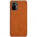 Nillkin Qin Book Puzdro pre Xiaomi Redmi Note 10 4G / Xiaomi Redmi Note 10s Brown