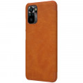 Nillkin Qin Book Puzdro pre Xiaomi Redmi Note 10 4G / Xiaomi Redmi Note 10s Brown